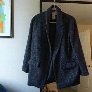 Tweed Open Front Jacket